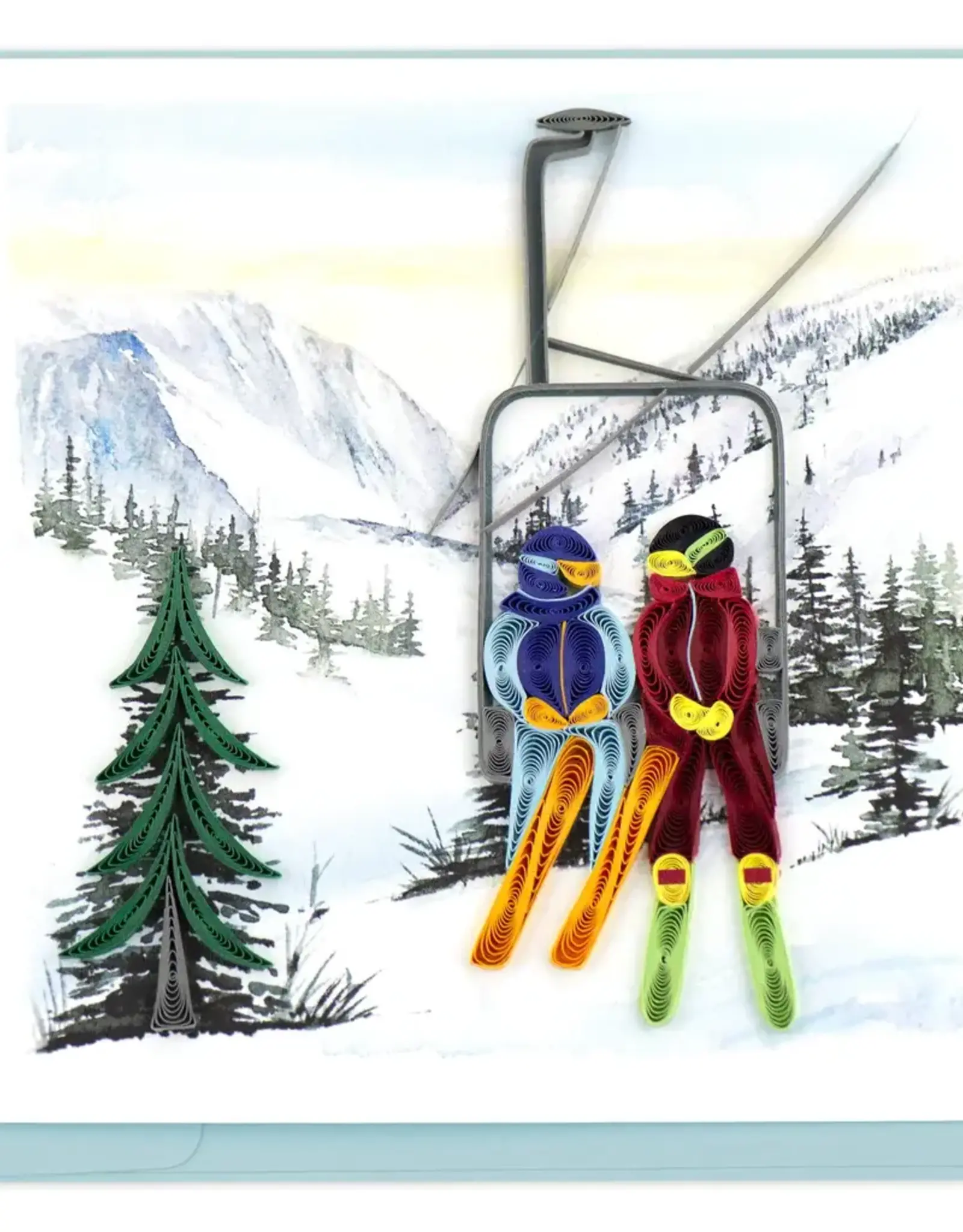 Vietnam Quilling Card Ski Lift  - Vietnam