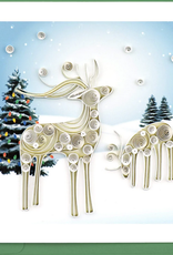 Vietnam Quilling Card Snowy Reindeer  - Vietnam Vietnam Quilling Card Snowy Reindeer  - Vietnam
