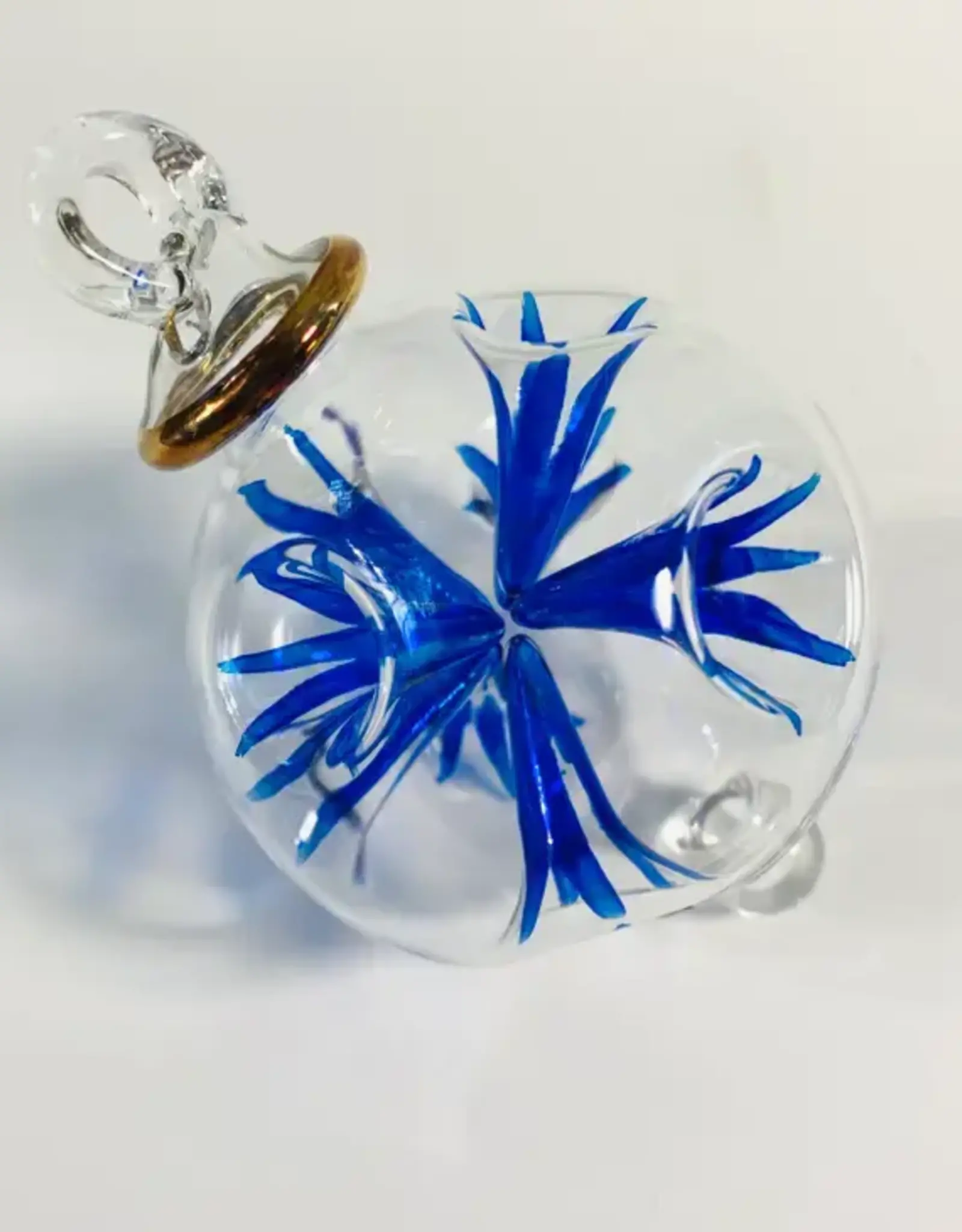 Egypt Blossoms Blue Blown Glass - Egypt