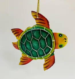 Haiti Wall Decor Metal Turtle Green - Haiti