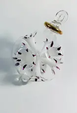 Egypt Blown Glass Small Blossoms White/Mauve - Egypt
