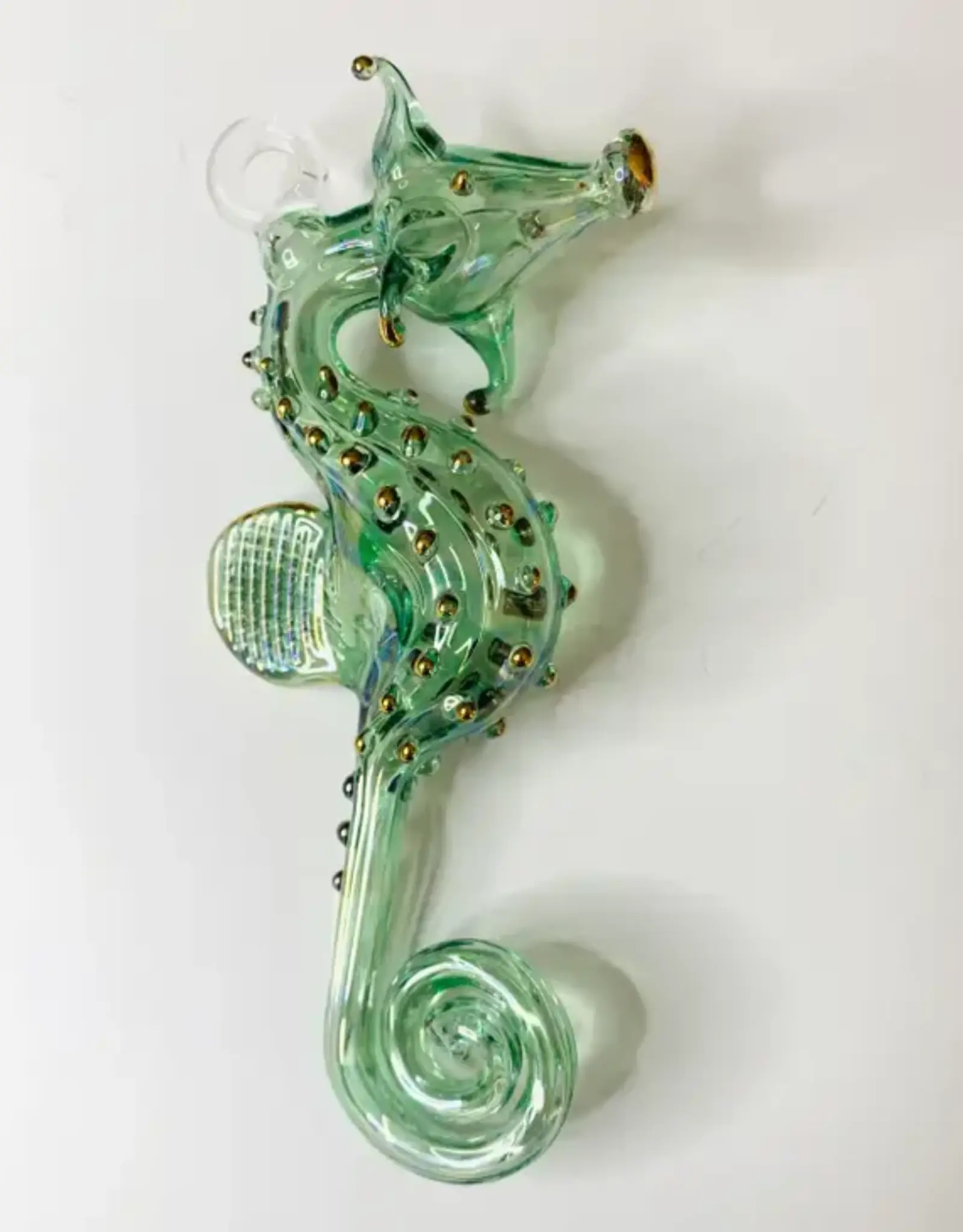 Egypt Ornament Seahorse Green Glass - Egypt