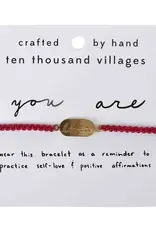 Nepal Affirmation Bracelet - You Are Loved - Nepal