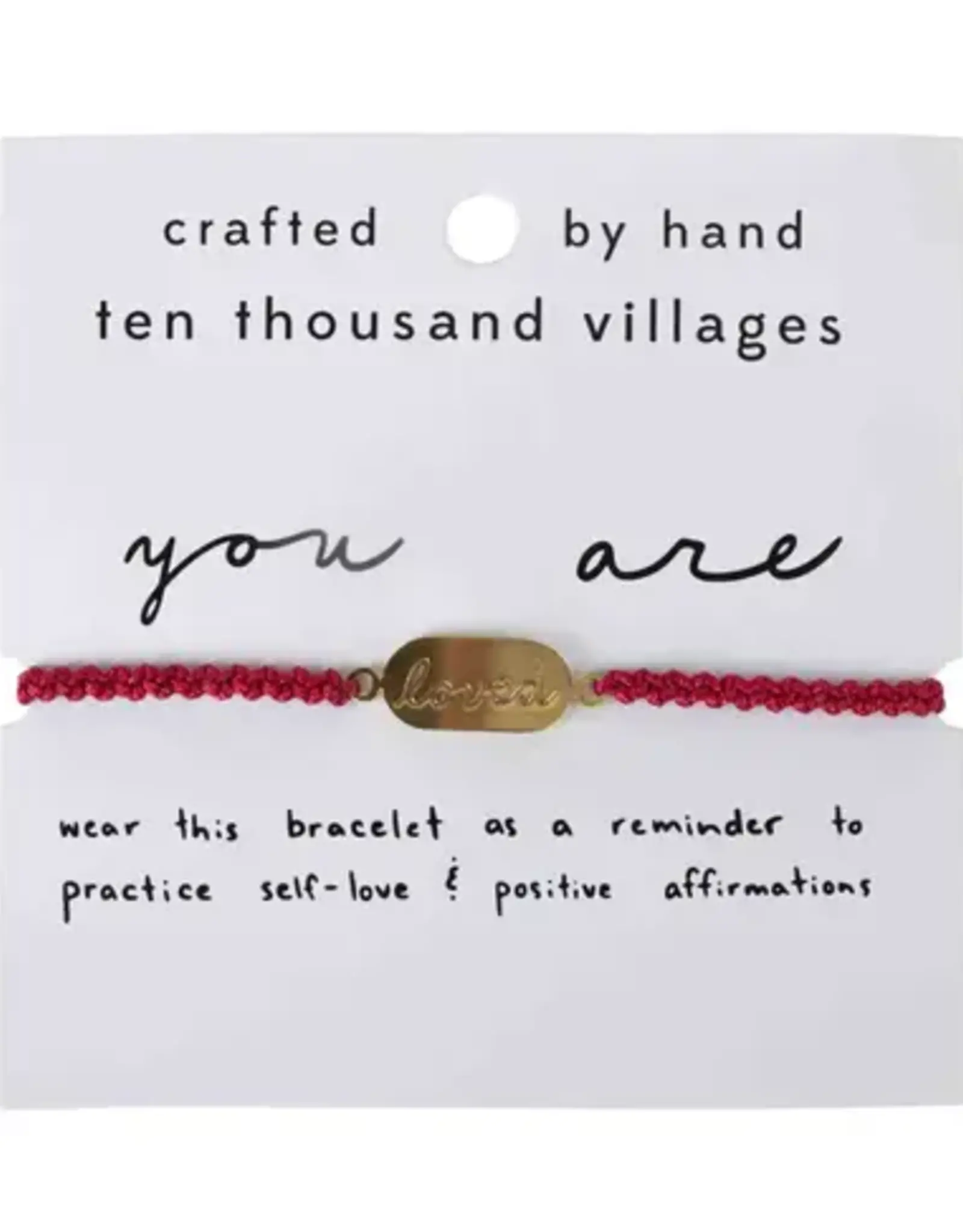 Nepal Affirmation Bracelet - You Are Loved - Nepal