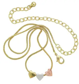 India Necklace Dainty Hearts - India