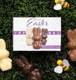Canada Easter Bunnies - Triple Bunny Box, 150g - Peace by Chocolate