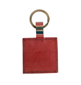 India Key Ring Shanti Square Leather - India