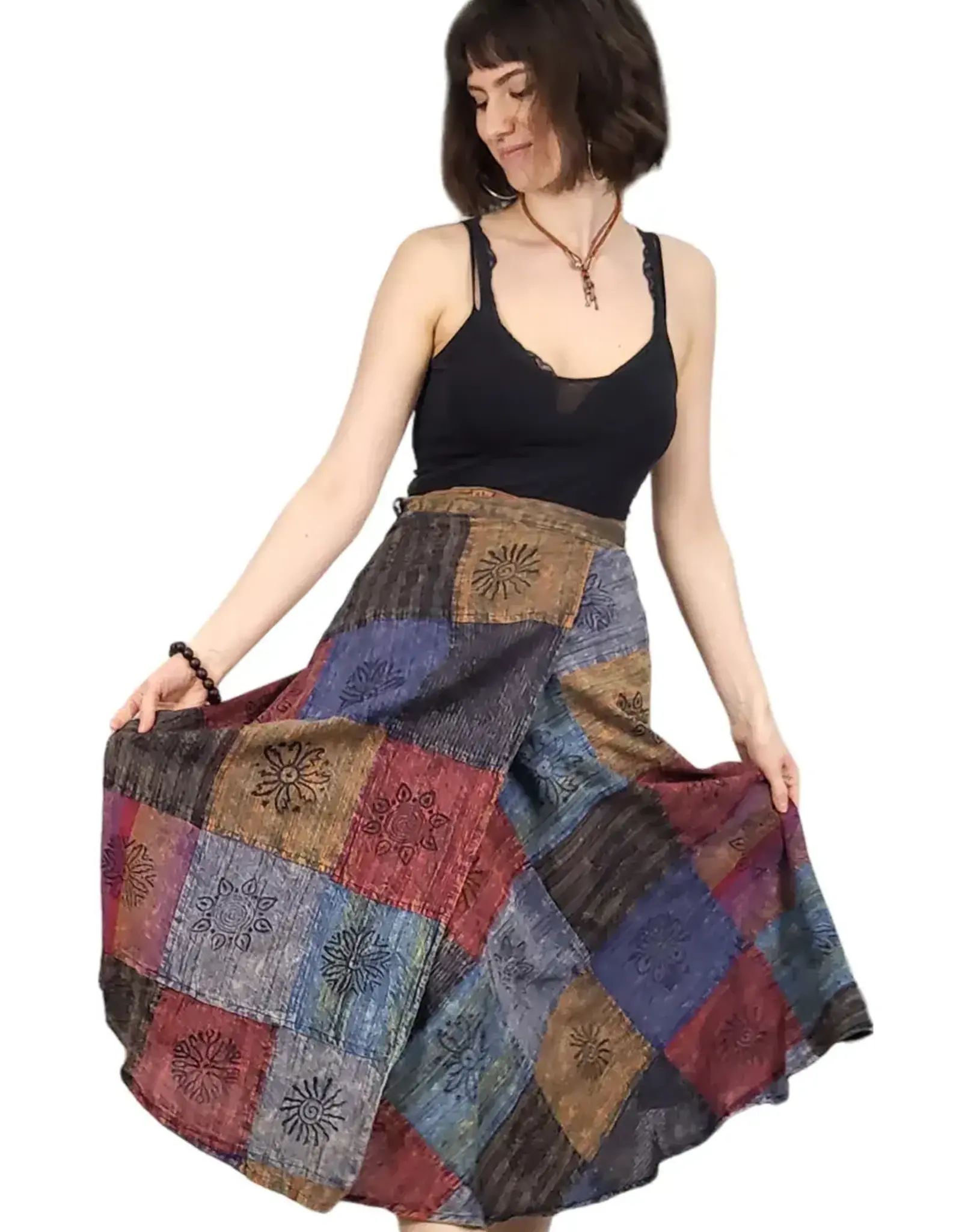 Skirt Patchouli Long Wrap One Size - Nepal