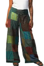 Nepal Pants Rastra  Patchwork Teal S - Nepal