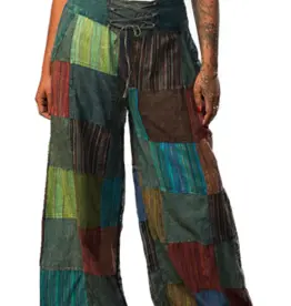 Nepal Pants Rastra  Patchwork Teal S - Nepal