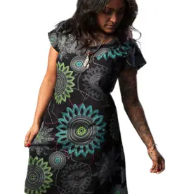Nepal Dress Jangala Short Sleeve  M Black  - Nepal