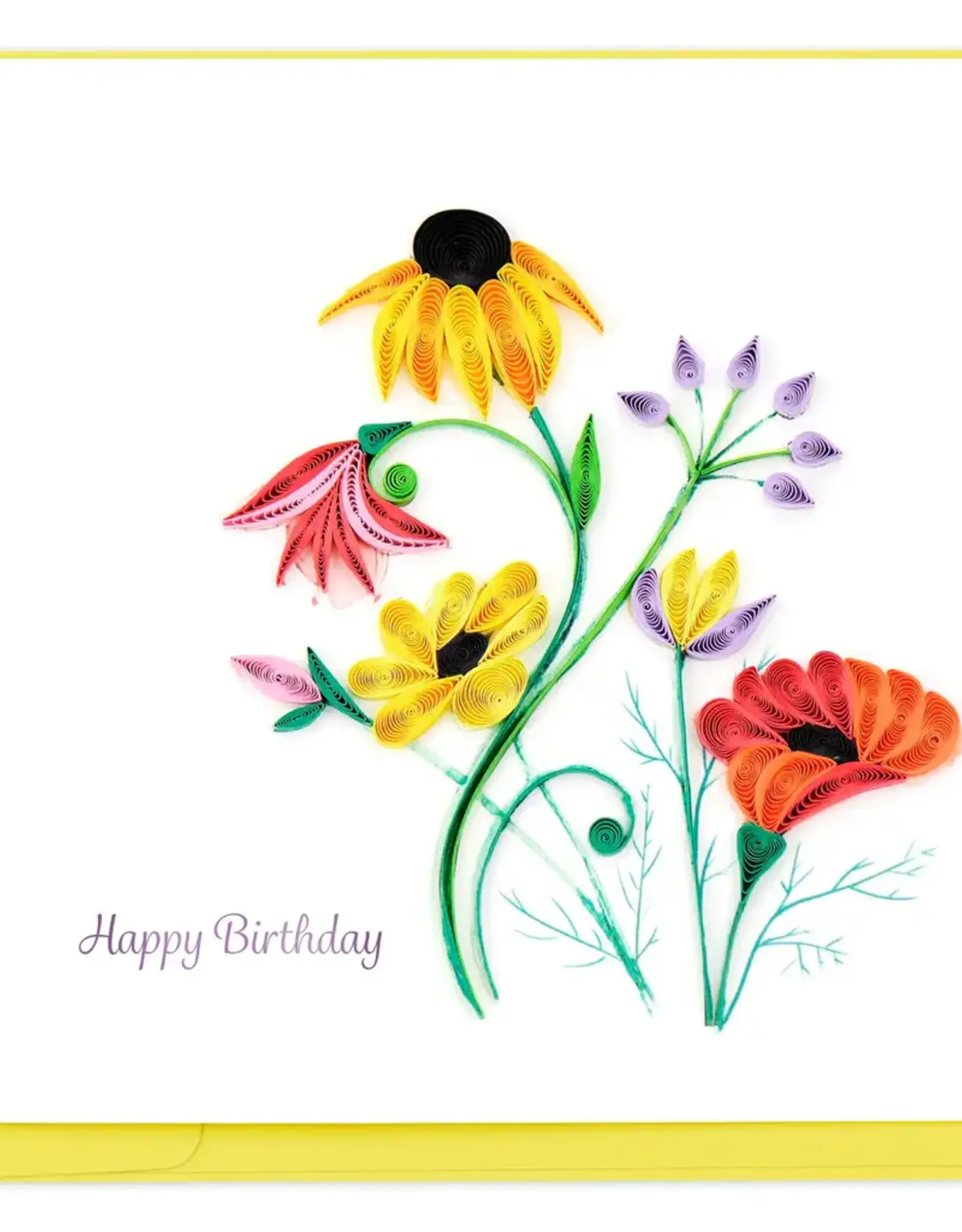 Vietnam Quilling Card Birthday Wildflower Blooms - Vietnam