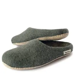 Nepal Slippers Vana Grey Wool - Nepal size 9