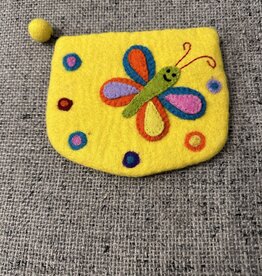 Nepal Purse Butterfly Felt - Nepal