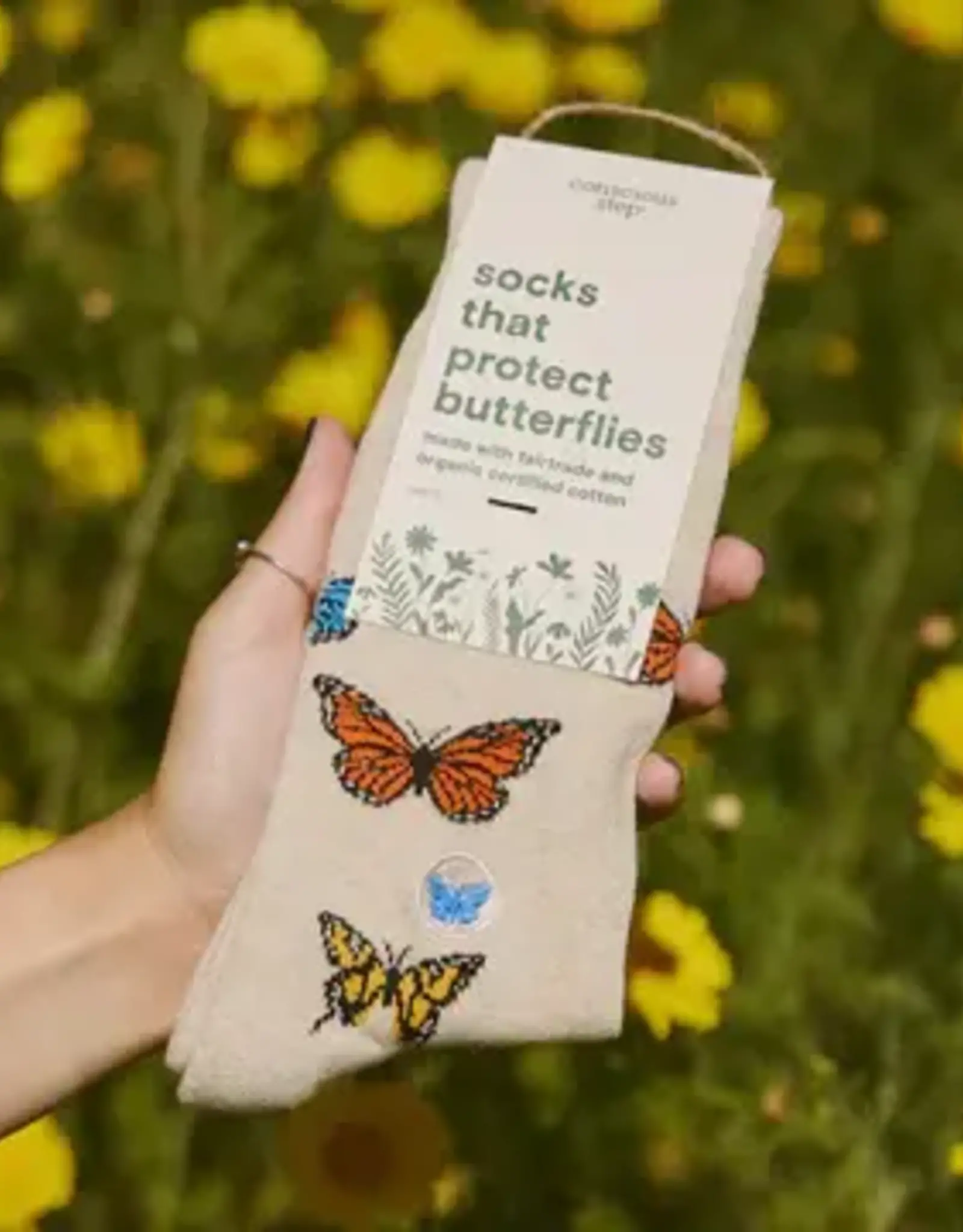 India Socks That Protect Butterflies  S - India