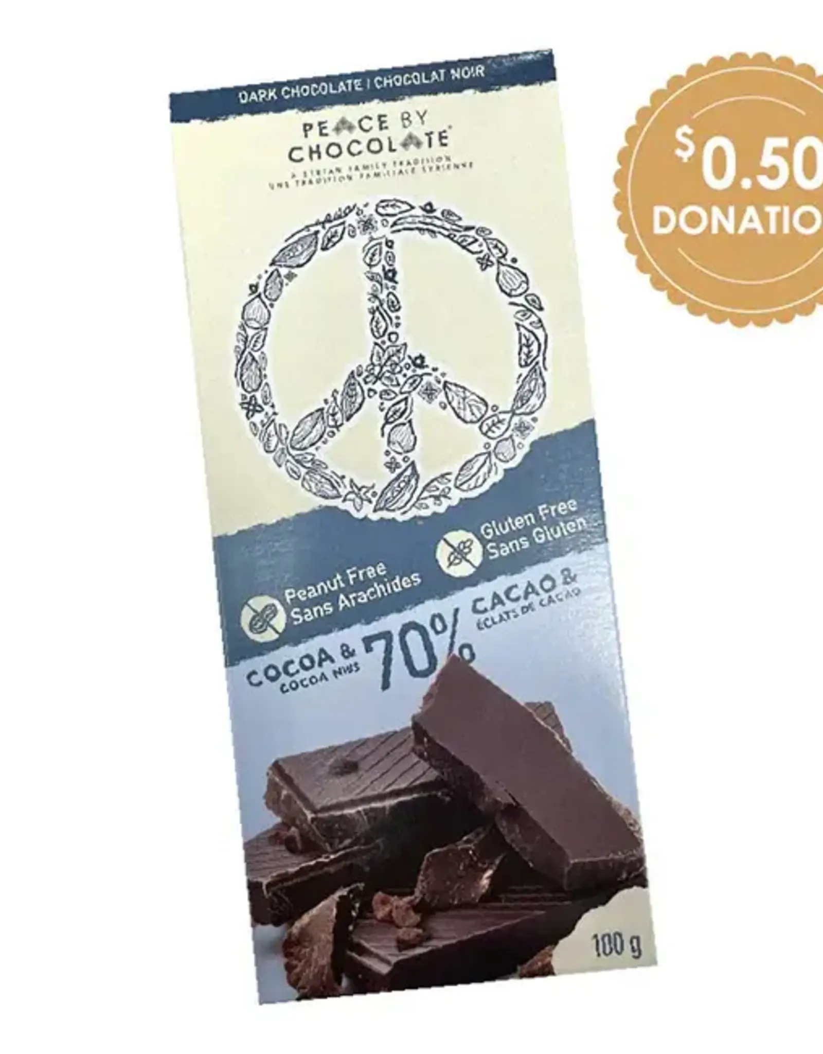 SAFE Bar Peanut & Gluten-Free 70% Cocoa Dk