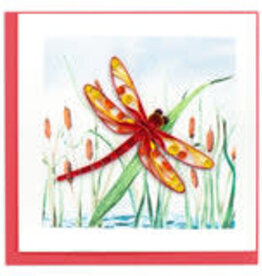 Vietnam Quilling Card Dragonfly & Cattails- Vietnam Vietnam Quilling Card Dragonfly & Cattails- Vietnam