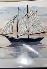 Vietnam Quilling Card Schooner at Sunset  - Vietnam