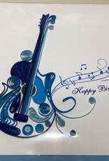 Vietnam Quilling Card Birthday Guitar  - Vietnam
