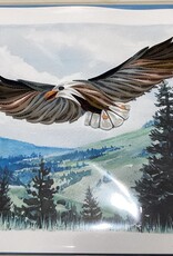 Vietnam Quilling Card Soaring Eagle  - Vietnam