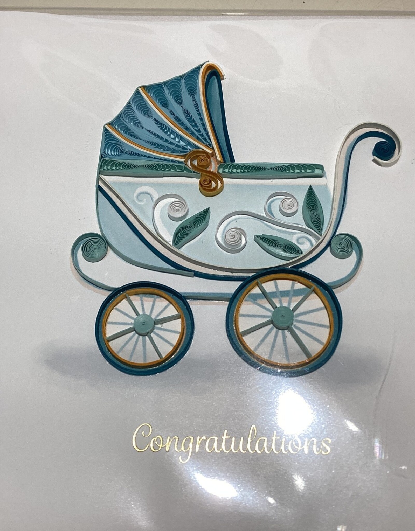 Vietnam Quilling Card Baby Buggy - Vietnam