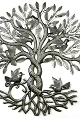 Haiti Wall Art Metal Drum Entwined Tree of Life - Haiti