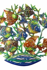 Haiti Wall Art Painted Metal Drum Fish - Haiti