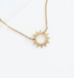 China Necklace Mallory Sun Gold -  China