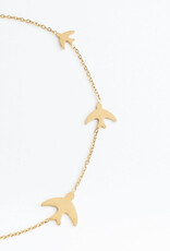 China Necklace Sparrow Gold - China