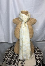 India Scarf Silk Yellow/White - India India Scarf Silk Yellow/White - India