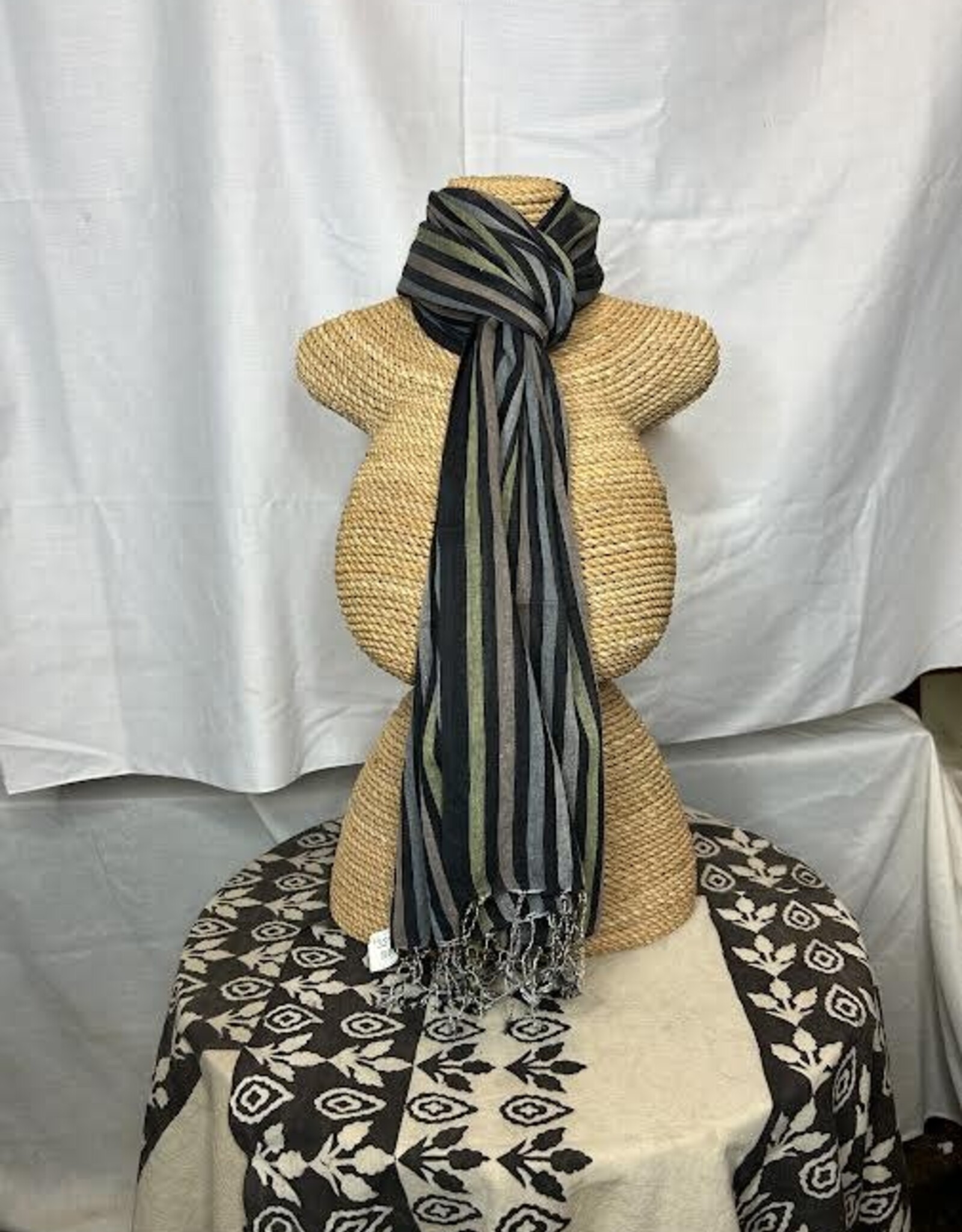 India Scarf Cotton Stripe - India