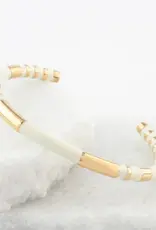 Asia Bracelet Cuff Radiate Hope in Ivory - Asia Asia Bracelet Cuff Radiate Hope in Ivory - Asia