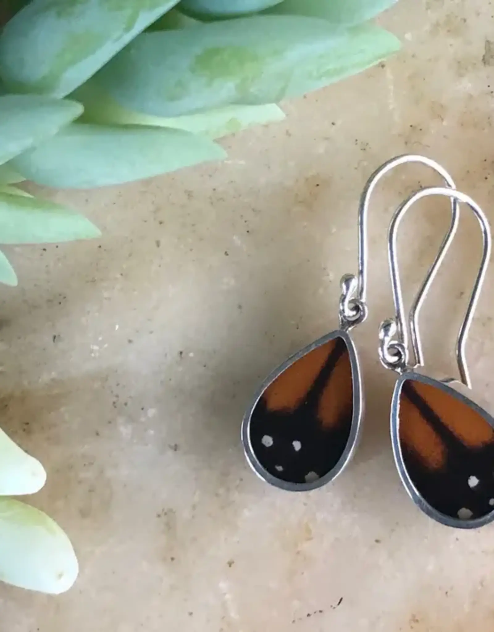 Peru Earrings Monarch Butterfly - Peru