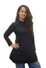 Nepal Tunic/Dress Laya Fleece Black L/XL - Nepal