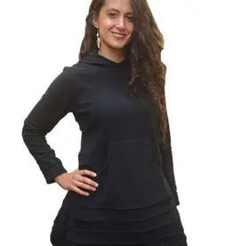 Nepal Tunic/Dress Laya Fleece Black L/XL - Nepal