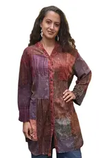 Nepal Tunic/Blouse Rastra Burgundy S/M - Nepal