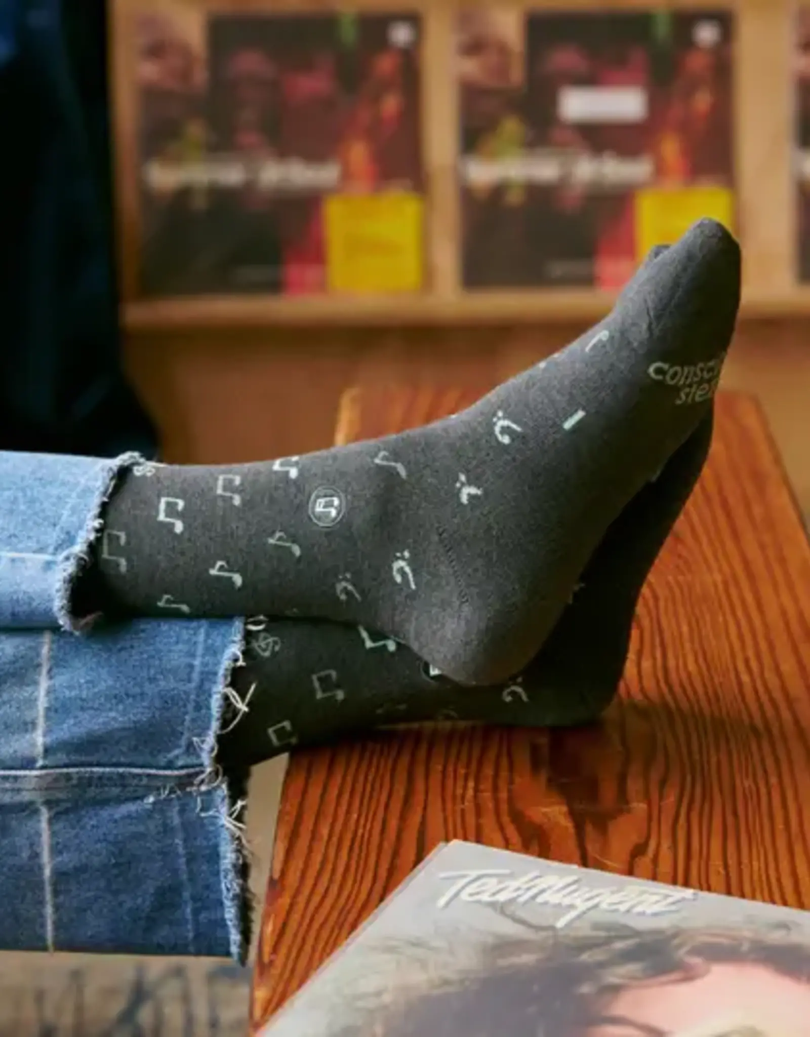 India Socks That Support Music M - India