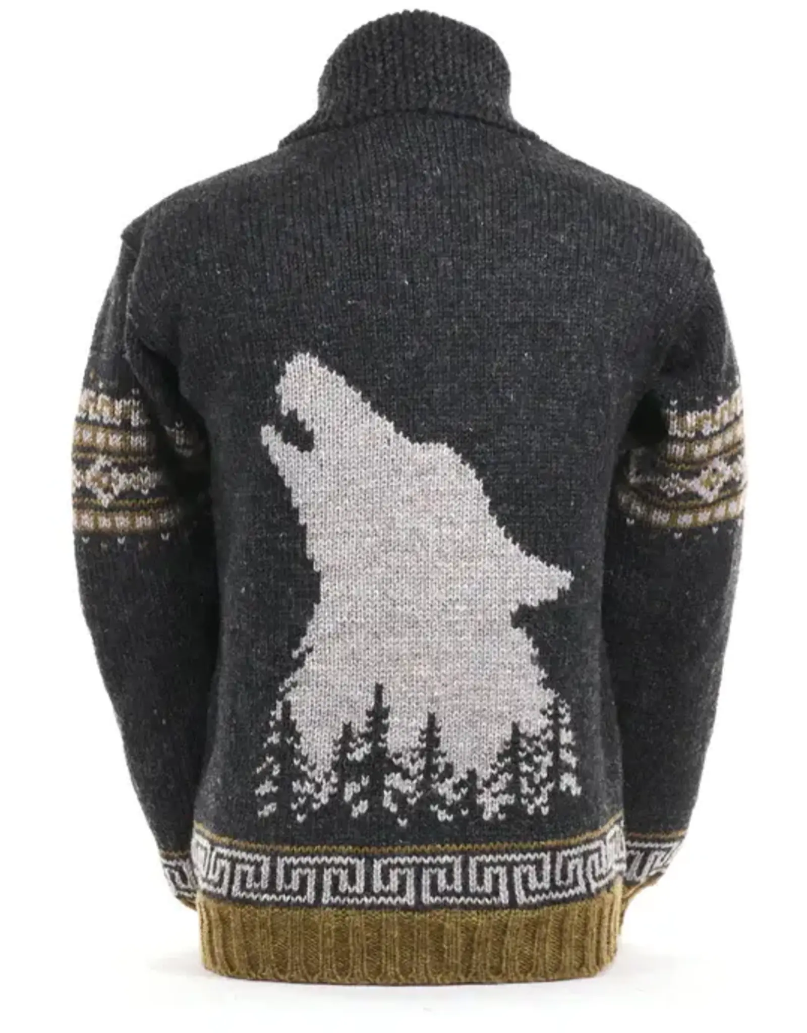 Nepal Sweater Handknit Call of the Wild Blk/Nat - Nepal