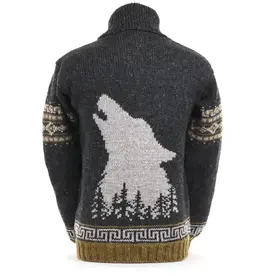 Nepal Sweater Handknit Call of the Wild Blk/Nat - Nepal