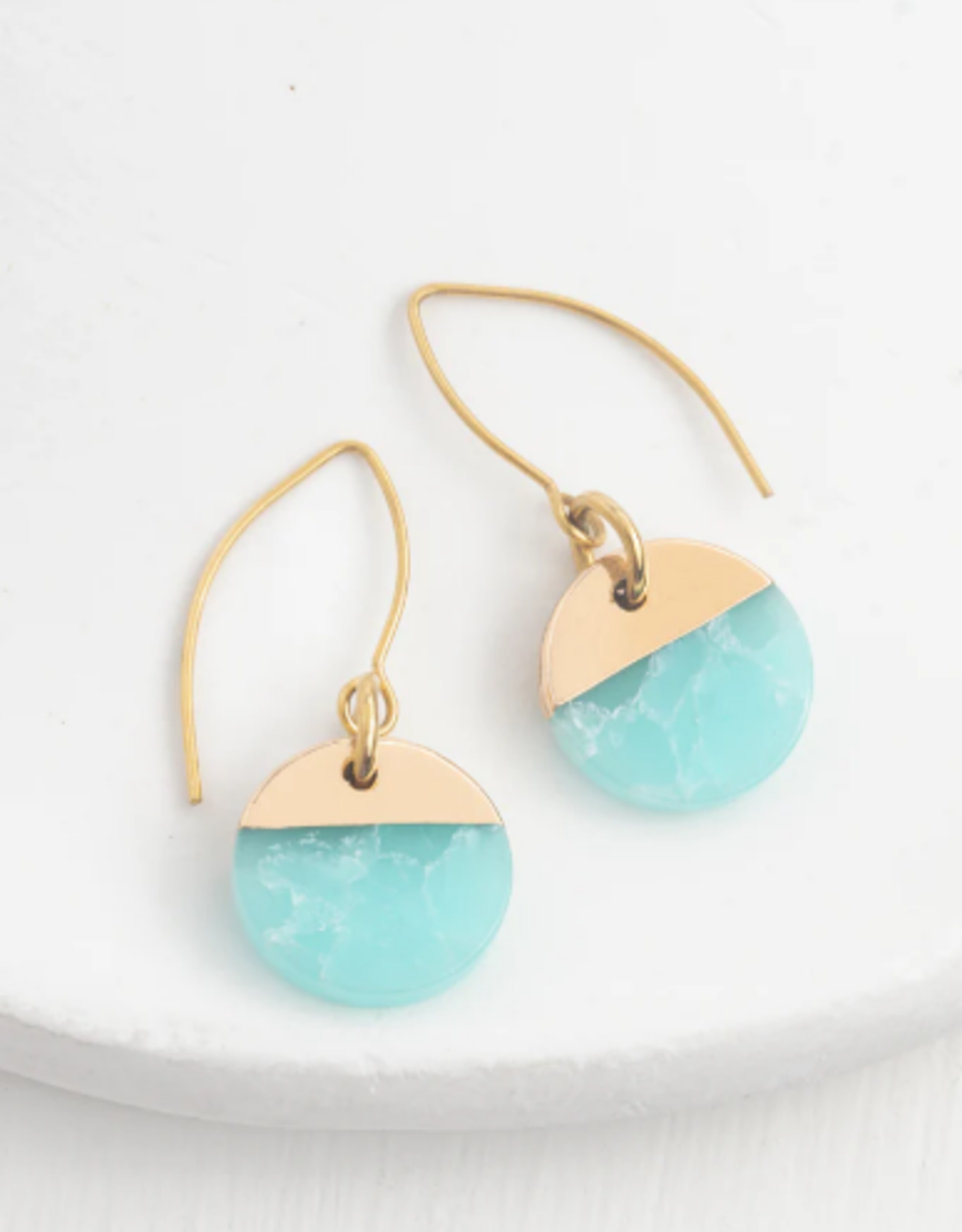 China Earrings Refresh in Aqua - China
