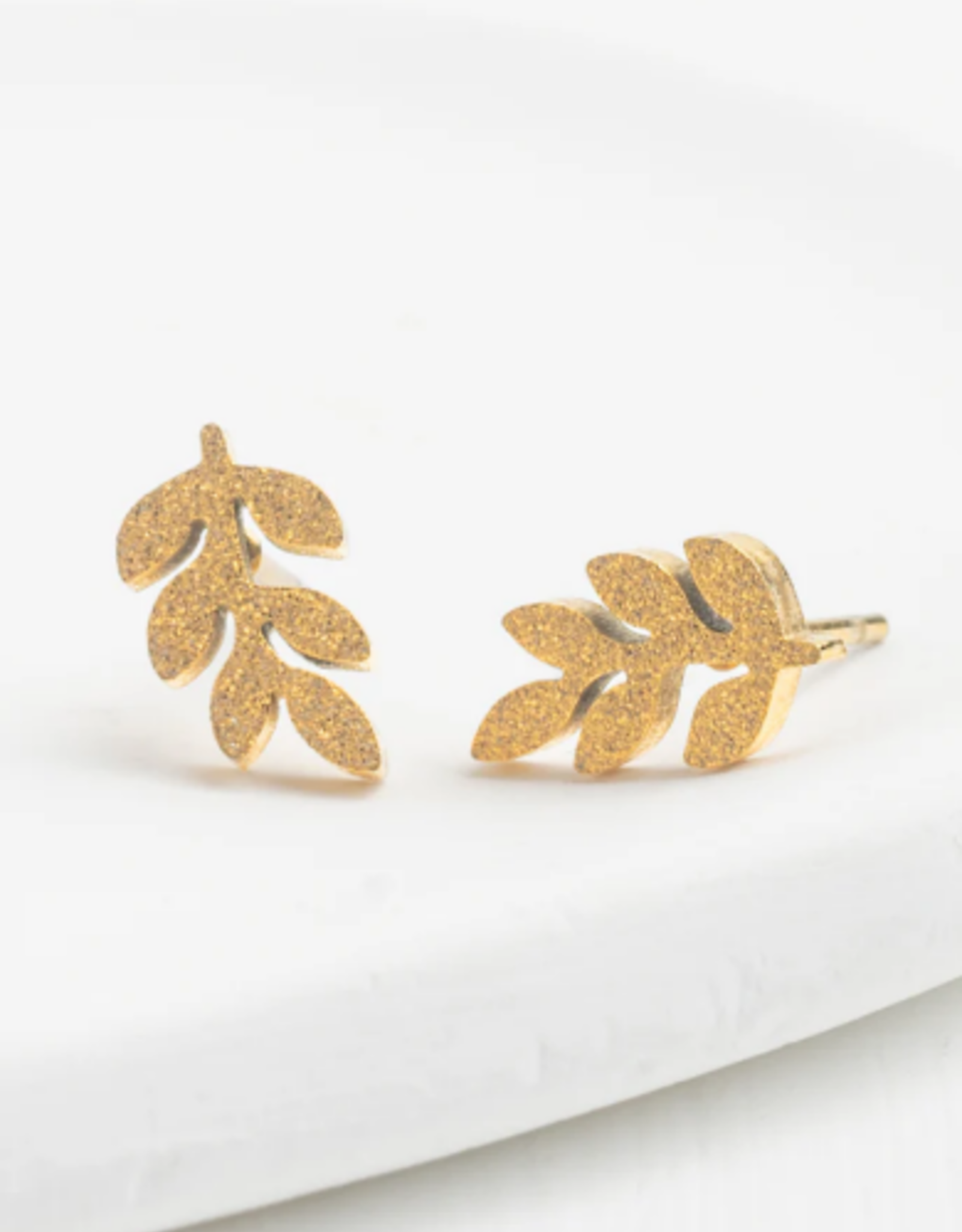 China Earrings Frosted  Rowen Stud Gold - China