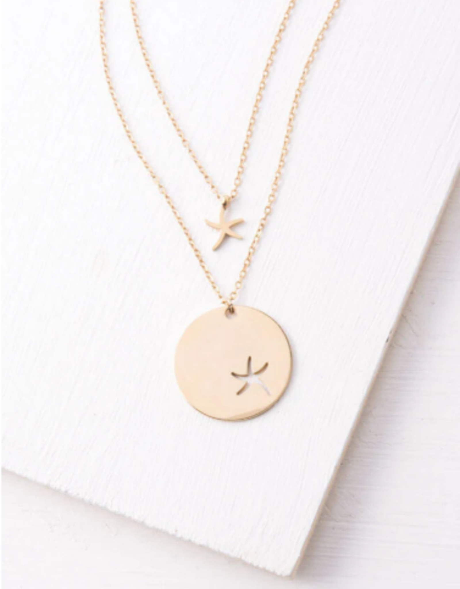 China Necklace Set Gold Starfish -  China