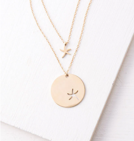 China Necklace Set Gold Starfish -  China