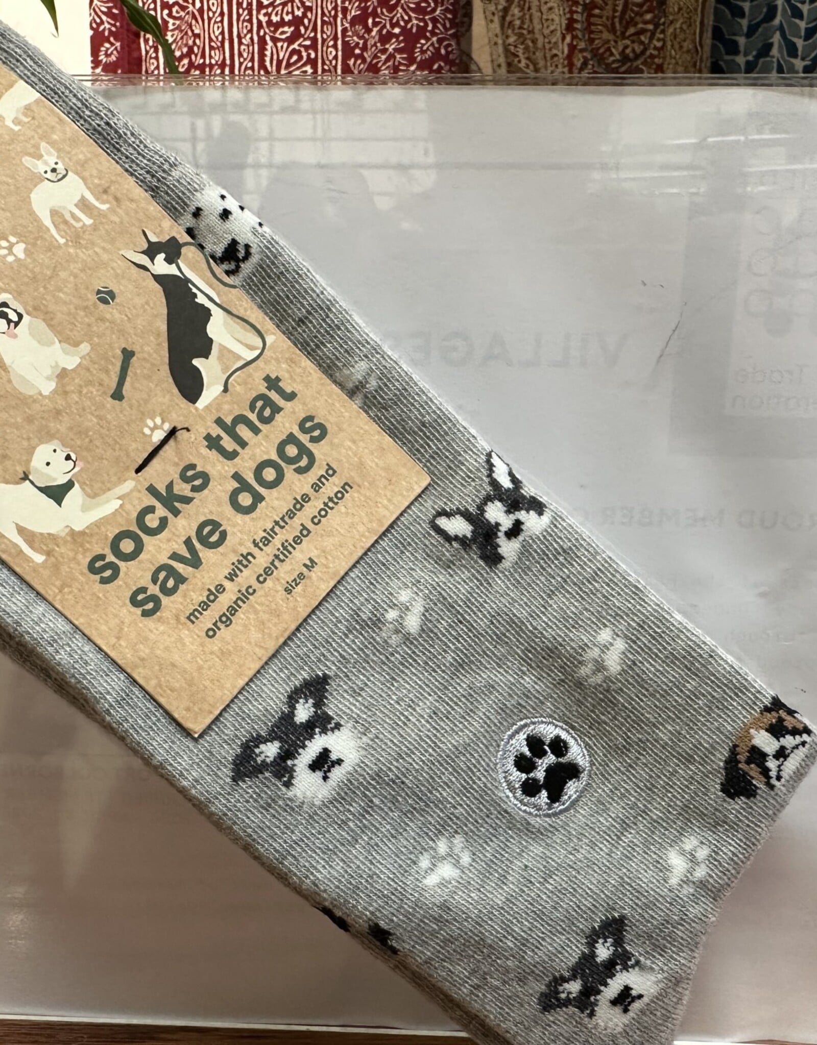 India Socks that Save Dogs Gray M - India