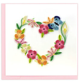 Vietnam Quilling Card Floral Heart Wreath - Vietnam Vietnam Quilling Card Floral Heart Wreath - Vietnam