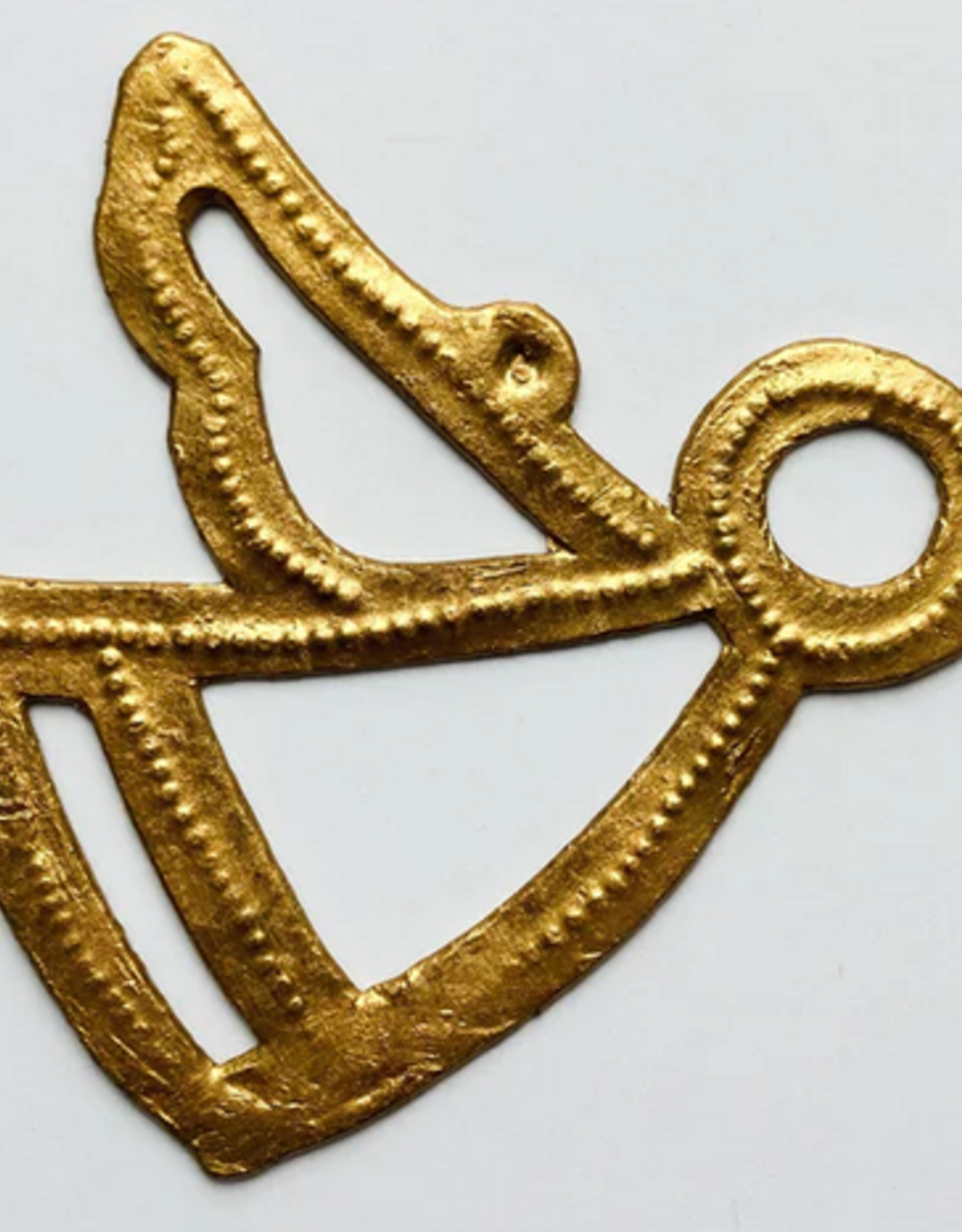 Haiti Flying Angel Gold Medium Ornament - Haiti