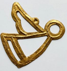 Haiti Flying Angel Gold Medium Ornament - Haiti