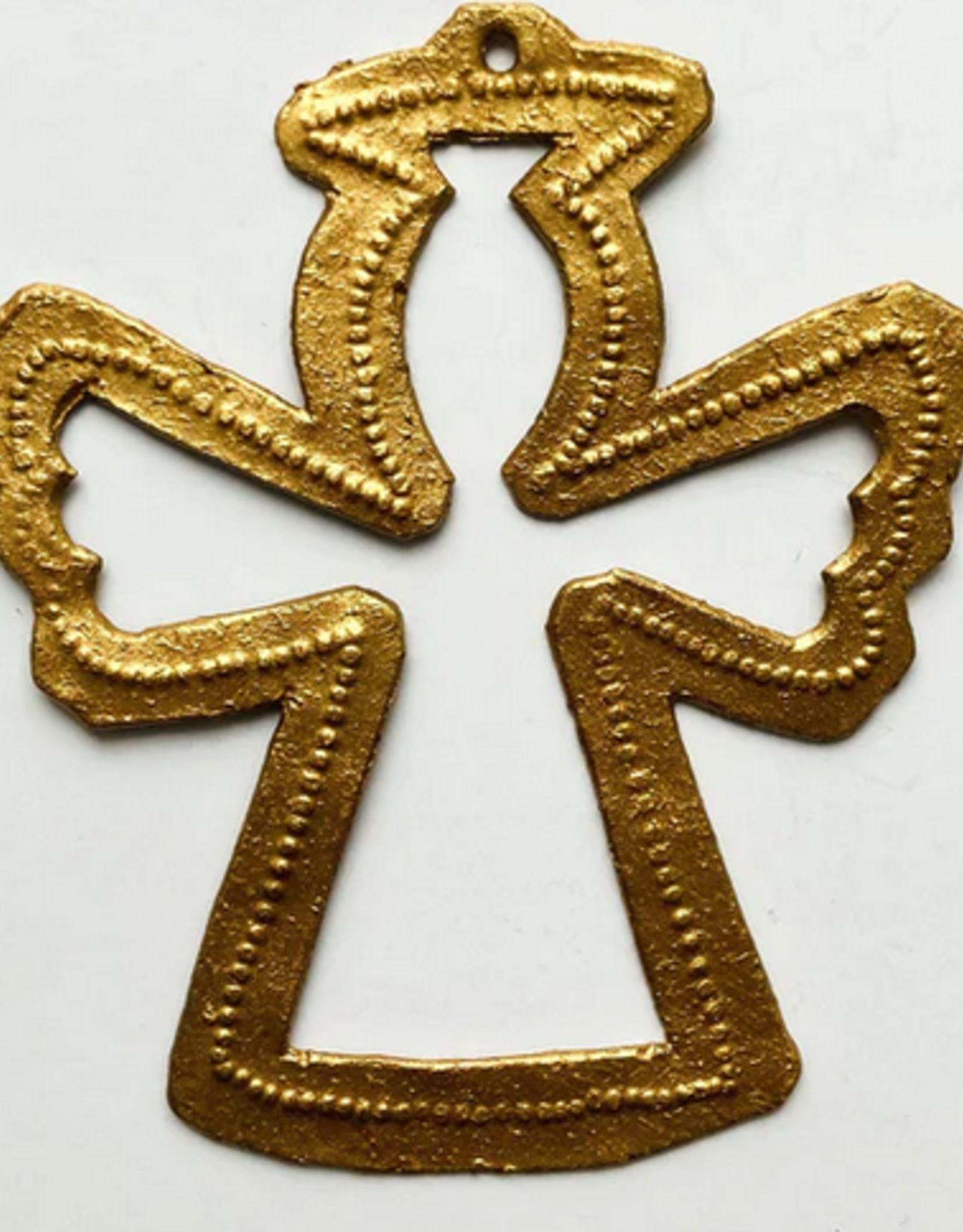 Haiti Hopeful Angel Gold Medium Ornament - Haiti