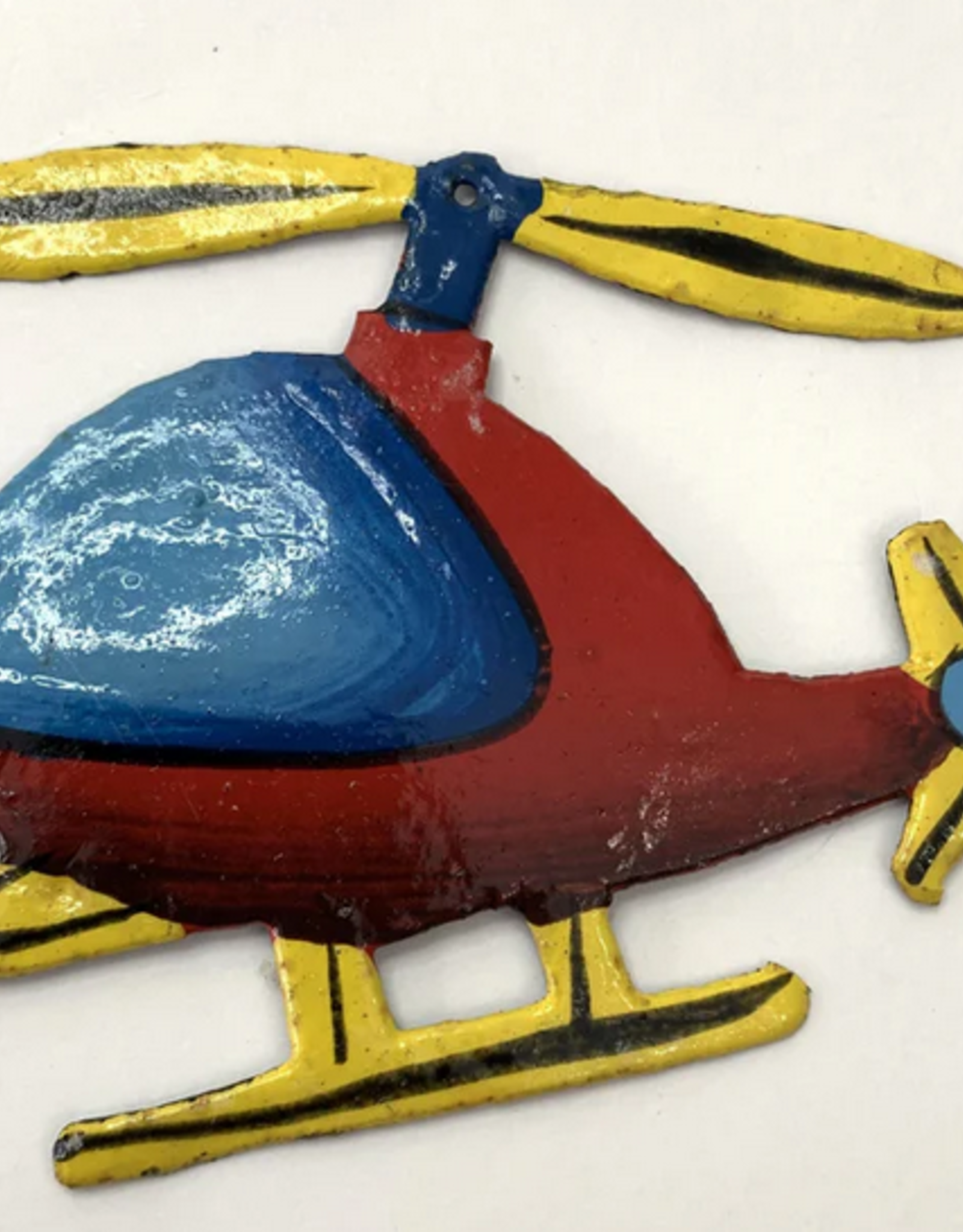 Haiti Metal Helicopter Ornament - Haiti