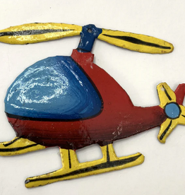Haiti Metal Helicopter Ornament - Haiti